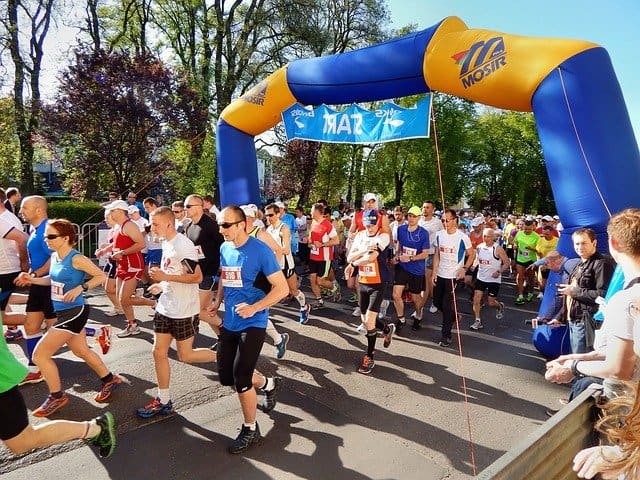 marathon startbogen