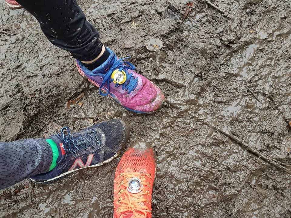 Matschige Trailschuhe